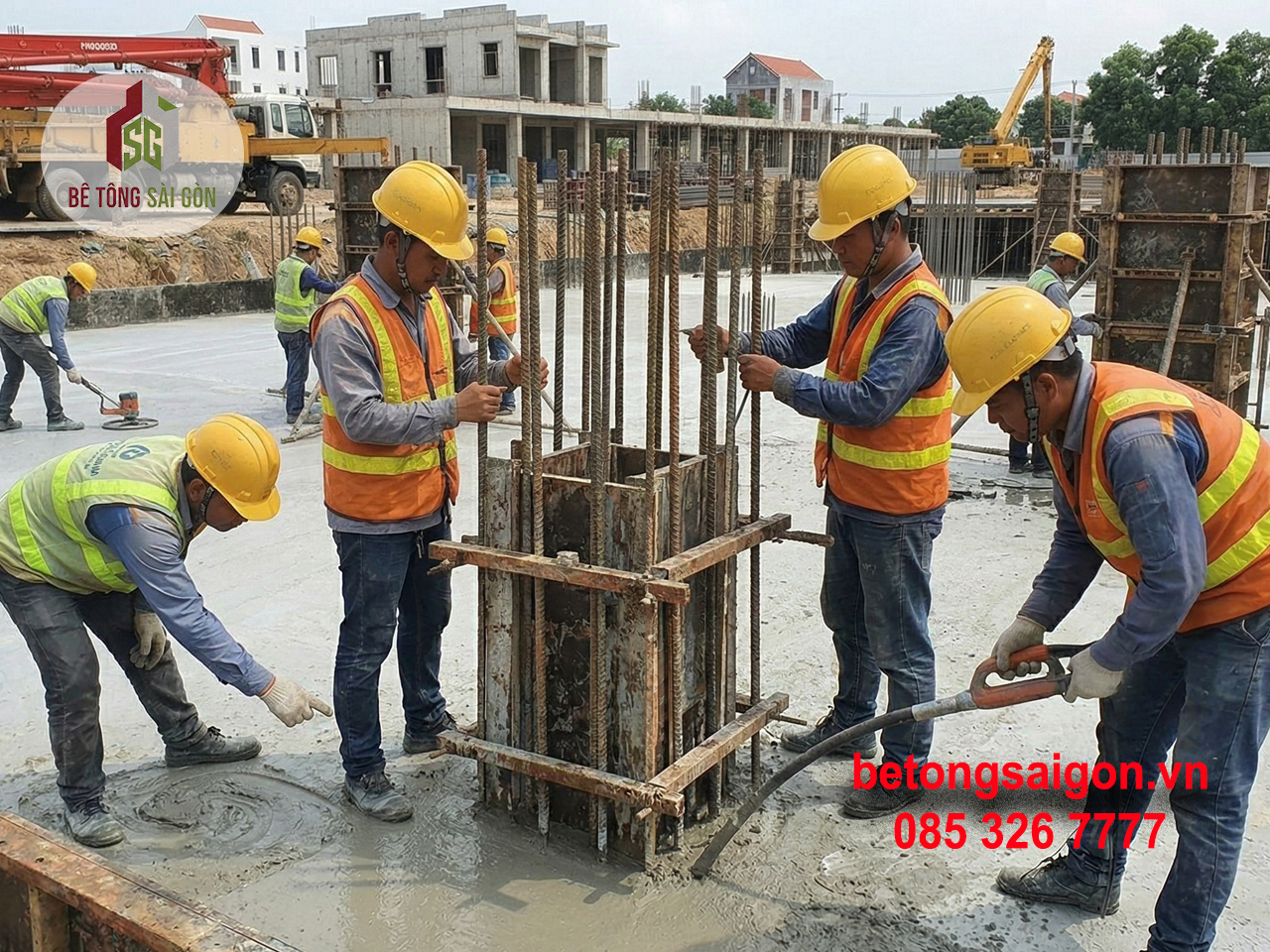 BÊ TÔNG TƯƠI. Sản phẩm chủ lực: công ty cung cấp hàng đầu về bê tông tươi tại TP. HCM và các vùng lân cận như Long An, Củ Chi, Bình Chánh, và Biên Hòa Đồng Nai.